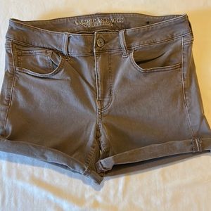 American Eagle midi jean shorts